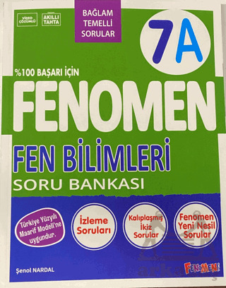 7. Sınıf Fenomen Fen Bilimleri A Soru Bankası - Fenomen Yayınları