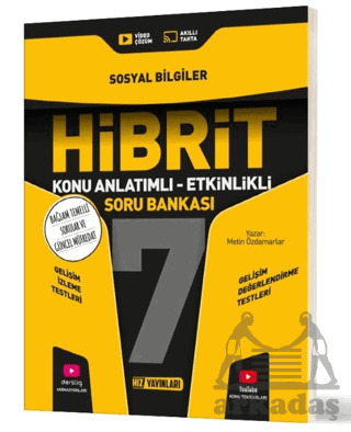 7. Sınıf Hibrit Sosyal Bilgiler Soru Bankası - Hız Yayınları