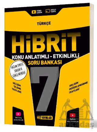 7. Sınıf Hibrit Türkçe Soru Bankası - Hız Yayınları