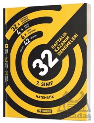 7. Sınıf Matematik 32 Haftalık Kazanım Denemeleri - Hız Yayınları