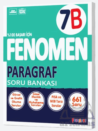7. Sınıf Paragraf Fenomen Soru Bankası - Fenomen Yayınları