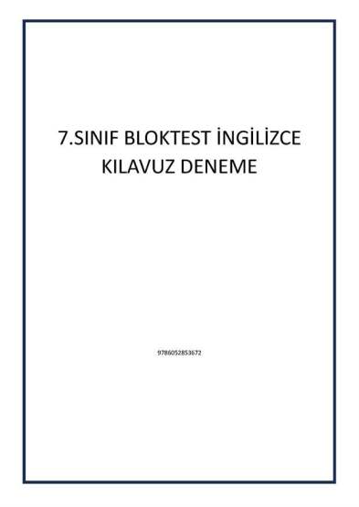 7.SINIF BLOKTEST İNGİLİZCE KILAVUZ DENEME - 1