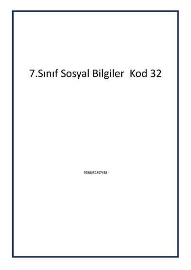 7.Sınıf Sosyal Bilgiler Kod 32 - 1