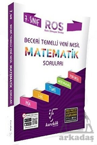 7.Sınıf Yeni Nesil Beceri Temelli Matematik Soruları (Ros) - Karekök Yayıncılık