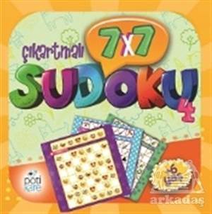 7X7 Çıkartmalı Sudoku - 4 (Çıkartmalı) - Pötikare Yayıncılık