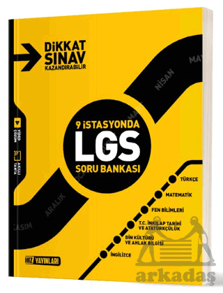 8. Sınıf 9 İstasyonda LGS Soru Bankası - Hız Yayınları