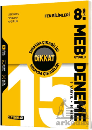 8. Sınıf Fen Bilimleri 15 Deneme - 1
