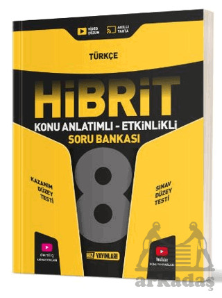 8. Sınıf Hibrit Türkçe Soru Bankası - Hız Yayınları