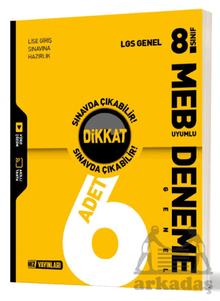 8. Sınıf LGS Genel 6'Lı Deneme - Hız Yayınları