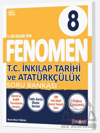8. Sınıf T.C. İnkılap Tarihi Ve Atatürkçülük Fenomen Soru Bankası - Fenomen Yayınları