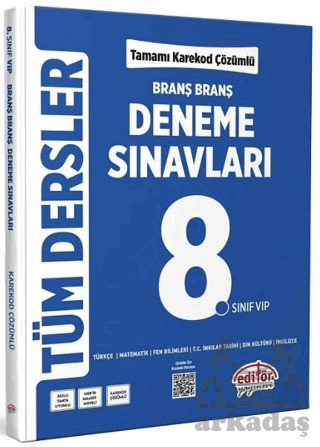 8. Sınıf Tüm Dersler Ünite Ünite Deneme Sınavları Çözümlü - 1