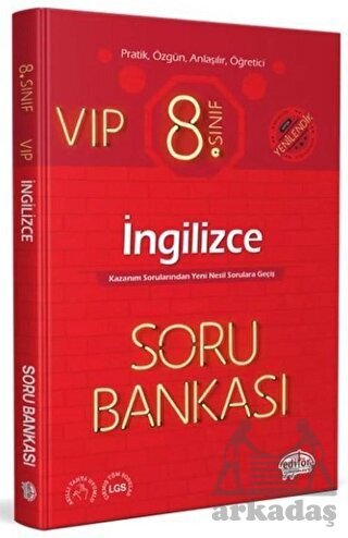 8. Sınıf Vıp İngilizce Soru Bankası - Editör Yayınevi
