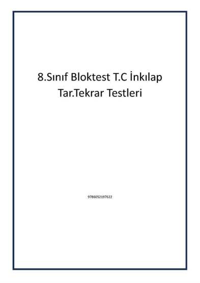 8.Sınıf Bloktest T.C İnkılap Tar.Tekrar Testleri - 1