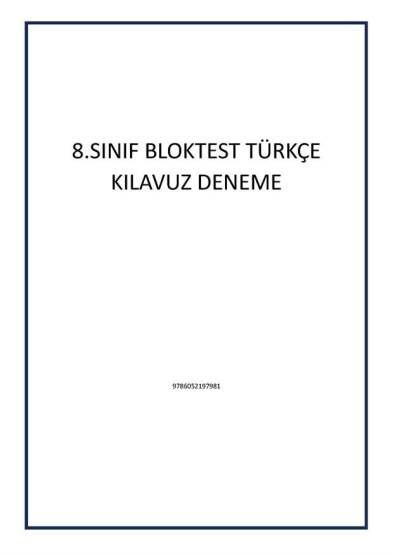 8.SINIF BLOKTEST TÜRKÇE KILAVUZ DENEME - 1