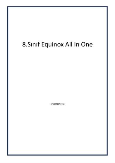 8.Sınıf Equinox All In One - 1