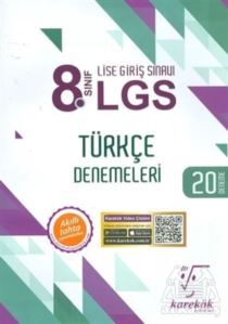 8.Sınıf LGS Türkçe 20'li Deneme Sınavı - Karekök Yayıncılık