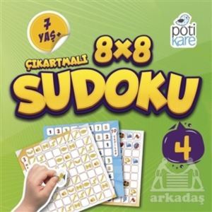 8X8 Çıkartmalı Sudoku (4) - Pötikare Yayıncılık