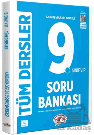 9. Sınıf VIP Tüm Dersler Soru Bankası - Editör Yayınevi