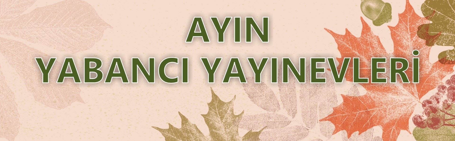 Ayın Yabancı Yayınevleri (1)