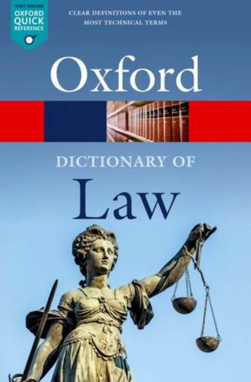 A Dictionary of Law - Oxford Quick Reference - Oxford University Press UK