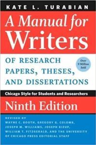A Manual For Writers Of Research Papers, Theses And Dissertations - University of Chicago Press