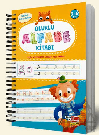 Alfabe Yazı Kitabı Sihirli Uçan Kalemli Oluklu (Kabartmalı) Yazmayı Kolayca Öğreten Kitap - Dikkat Atölyesi Yayınları