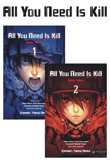 All You Need İs Kill - Öldür Yeter1-2 (Tam Seri) Manga Seti - Akılçelen Kitaplar