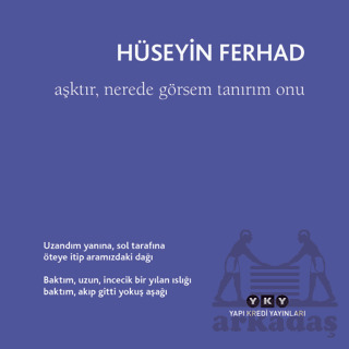 Aşktır, Nerede Görsem Tanırım Onu - Yapı Kredi Yayınları