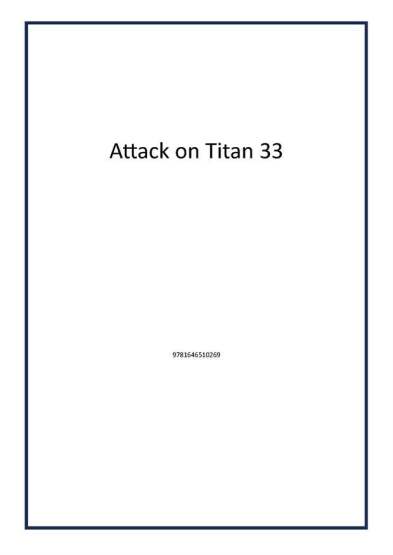 Attack on Titan 33 - Kodansha Comics USA