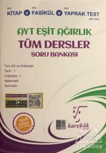 AYT Eşit Ağırlık Tüm Dersler Soru Bankası - Karekök Yayıncılık