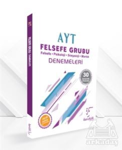 AYT Felsefe Grubu Denemeleri - 30 Çözümlü Deneme - Karekök Yayıncılık