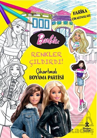 Barbie - Renkler Çıldırdı! Çıkartmalı Boyama Partisi - Doğan Çocuk
