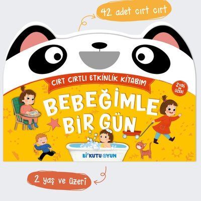 Bebeğimin Bir Günü - Cırt Cırtlı Etkinlik Kitabım (18-24 Ay) - Bi Kutu Oyun