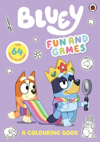 Bluey: Fun and Games: A Colouring Book Official Colouring Book - Bluey - 1