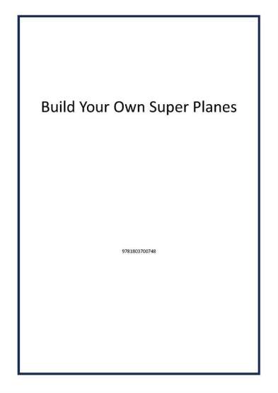 Build Your Own Super Planes - Usborne Publishing UK