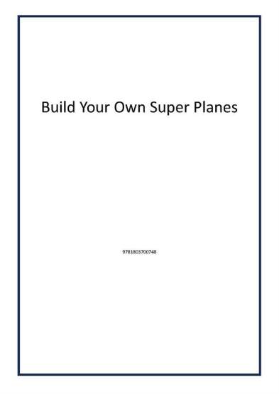 Build Your Own Super Planes - 1