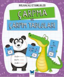 Bulmacalı Etkinlikler Çarpma ve Çarpım Tabloları - Mavi Kelebek Yayınları