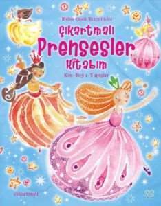Çıkartmalı Prensesler Kitabım Kes - Boya - Yapıştır - 1001 Çiçek Kitaplar