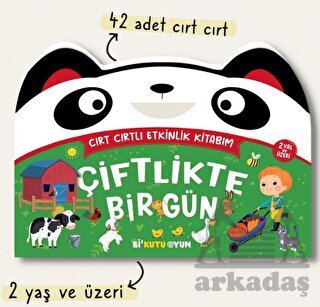 Cırt Cırtlı Etkinlik Kitabım – Çiftlikte Bir Gün (2+ Yaş) - Bi Kutu Oyun