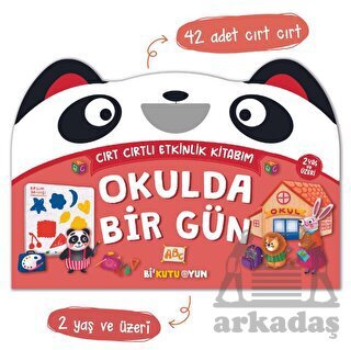 Cırt Cırtlı Etkinlik Kitabım - Okulda Bir Gün (2+ Yaş) - Bi Kutu Oyun