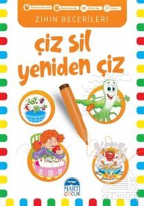 Çiz Sil Yeniden Çiz (Turuncu Kitap) - Martı Çocuk Yayınları