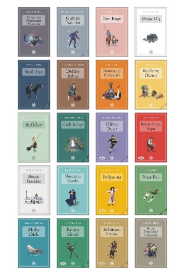 Çocuklar İçin En Çok Okunan Dünya Klasikleri Büyük Seti 1 - (20 Kitap) - Arkadaş Yayınevi