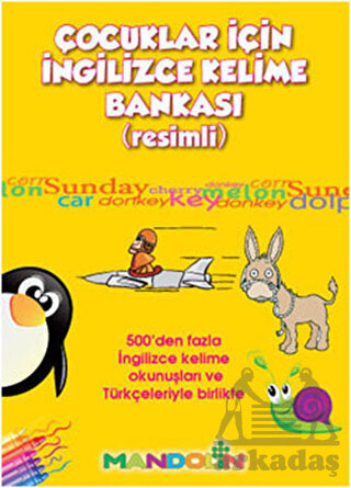 Çocuklar İçin Kelime Bankası (Resimli) - Mandolin Yayınları