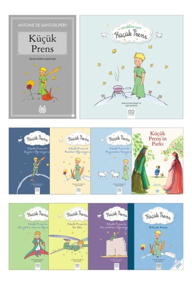 Çocuklar İçin Küçük Prens Seti - Çocuklar İçin Küçük Prens, Küçük Prens, Küçük Prens İle Görgü Kurallarını Öğreniyorum, Küçük Prens: Etkinlik Kitabı, Küçük Prens İle Bir Gün, Küçük Prens İle Karşıtlıkları Öğreniyorum, Küçük Prens'in Parkı, Küçük Pren - 1001 Çiçek Kitaplar