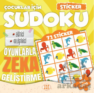Çocuklar İçin Sudoku - Sticker Hediyeli Orta Seviye 2 - Dokuz Çocuk