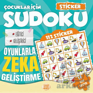 Çocuklar İçin Sudoku - Sticker Hediyeli Zor Seviye 1 - Dokuz Çocuk