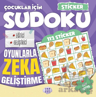 Çocuklar İçin Sudoku - Sticker Hediyeli Zor Seviye 4 - Dokuz Çocuk