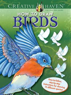 Creative Haven How to Draw Birds: Easy-to-follow, step-by-step instructions for drawing 15 different species - Dover Publications