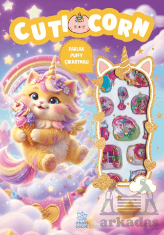 Cuticorn - Puffy Parlak Çıkartmalı Boyama Kitabı - 1