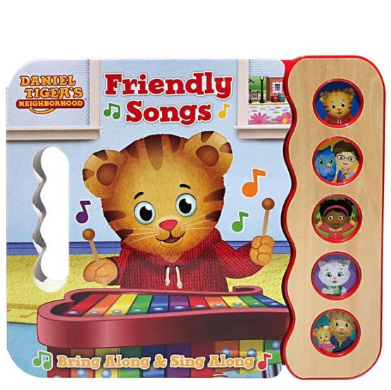 Daniel Tiger Friendly Songs (5-Button Song Book) - 1